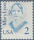 #2169 2c Great Americans Mary Lyon 1987 Used