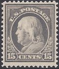 # 418 15c Benjamin Franklin 1912 Mint LH