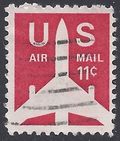Scott C 78 11c US Air Mail Silhouette of Jet Airliner 1971 Used