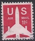 Scott C 78 11c US Air Mail Silhouette of Jet Airliner 1971 Used