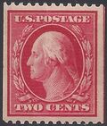 # 386 2c George Washington Coil Single 1910 Mint NH