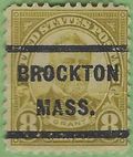 # 640 8c Ulysses S. Grant 1927 Used Precancel BROCKTON MASS.