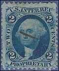 Scott R 13c 2c US Internal Revenue Proprietary 1862-71 Used HR