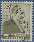 Turkey #1201 1956 Used