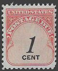Scott J 89 1c US Postage Due 1959 Mint NH