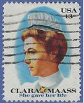 #1699 13c Clara Maass 1976 Used