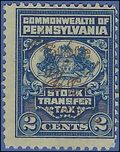 Pennsylvania SRS# ST1 2c Stock Transfer Tax used