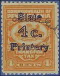 Pennsylvania SRS# ST5 4c Stock Transfer Tax used