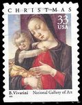 #3355 33c Madonna and Child Booklet Single 1999 Used