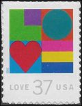 #3657 37c Love Booklet Single 2002 Mint NH