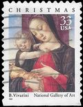 #3355 33c Madonna and Child Booklet Single 1999 Used