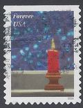 #5145 (47c Forever) Holliday Candle in Window 2016 Used