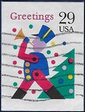 #2800 29c Christmas Greetings Toy Soldier 1993 Used