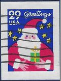 #2873 29c Christmas Santa Claus 1994 Used