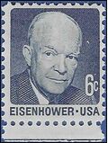 #1393 6c Dwight D. Eisenhower Dull Gum 1970 Mint NH