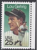 #2417 25c Lou Gehrig 1989 Mint NH