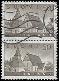 Finland # 338 1957 Used Attached Pair