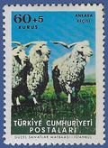 Turkey #B101 1964 Mint Gum Disturbance/Toning