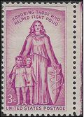 #1087 3c Polio 20th Anniversary March of Dimes 1957 Mint NH