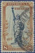 Uruguay # 220 1919 Used HR