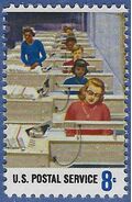 #1495 8c Postal Service Employees Electronic Letter Routing 1973 Mint NH