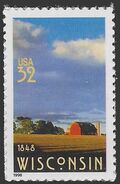 #3206 32c 150th Anniversary Wisconsin Statehood 1998 Mint NH