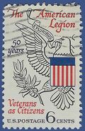 #1369 6c 50th Anniversary American Legion 1969 Used