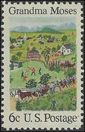 #1370 6c American Folklore Grandma Moses 1969 Mint NH