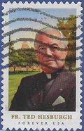 #5241 (49c Forever) Father Theodore Hesburgh 2017 Used