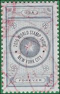 #5062 World Stamp Show NY Blue 2016 Used