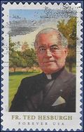 #5241 (49c Forever) Father Theodore Hesburgh 2017 Used
