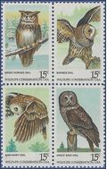 #1760-1763 15c Wildlife Conservation  Block/4 1978 Mint NH