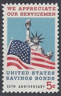 #1320 5c US Savings Bonds 1966 Mint NH
