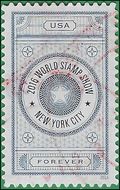 #5062 World Stamp Show NY Blue 2016 Used