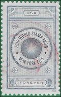 #5062 World Stamp Show NY Blue 2016 Used