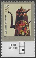#3756a 5c American Design Toleware Coffeepot 2008 Mint NH