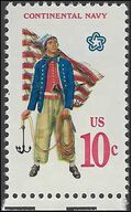 #1566 10c Military Uniforms American Navy 1975 Mint NH