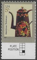 #3756a 5c American Design Toleware Coffeepot 2008 Mint NH