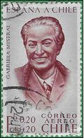 Chile #CB2 1961 Used