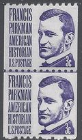 #1297 3c Francis Parkman Joint Line Pair 1975 Mint NH