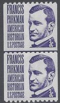 #1297 3c Francis Parkman Joint Line Pair 1975 Mint NH