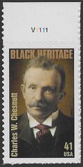 #4222 41c Black Heritage Charles W. Chesnutt P# 2008 Mint NH