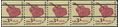 #1613a 3.1c Americana Issue  Six String Guitar Coil Strip/5 Precancel GAP 1979 Mint NH