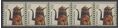#3612 5c Toleware Coffeepot Coil Strip of 5  2002 Mint NH