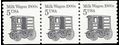 #2253 5c Milk Wagon 1900s PNC Strip of 3 #1 1987 Mint NH