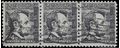 #1282a 4c Abraham Lincoln 1965 Used Strip of 3