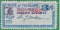 Colorado State Revenue SRS #WL55a 3c Wine and Liquor Use Tax 1951 Used Fault