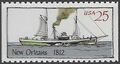 #2407 25c Steamboats - New Orleans Booklet Single 1989 Mint NH
