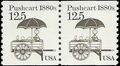 #2133 12.5c Pushcart 1880s Coil Pair 1985 Mint NH