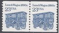 #2464a 23c Lunch Wagon 1890s Coil Pair SG 1993 Mint NH
